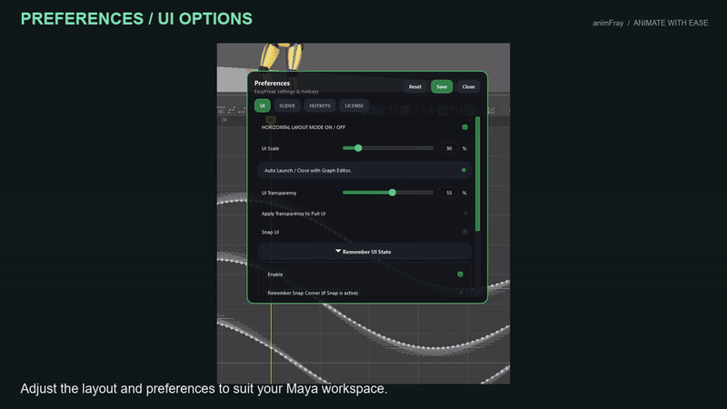 Preferences and Hotkeys demonstrated in Maya